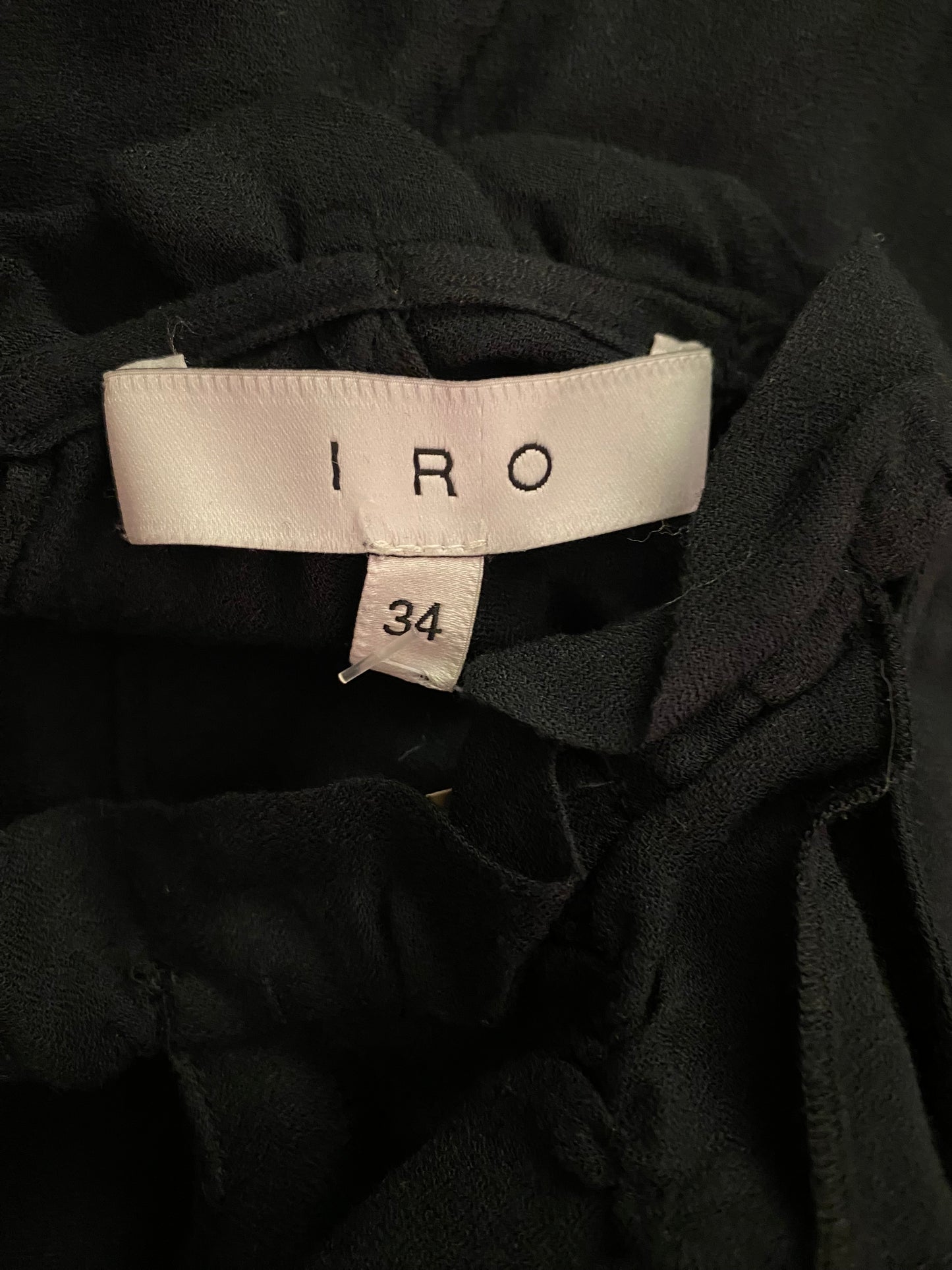 IRO Cold-Shoulder Ruffled Mini Dress Size 34