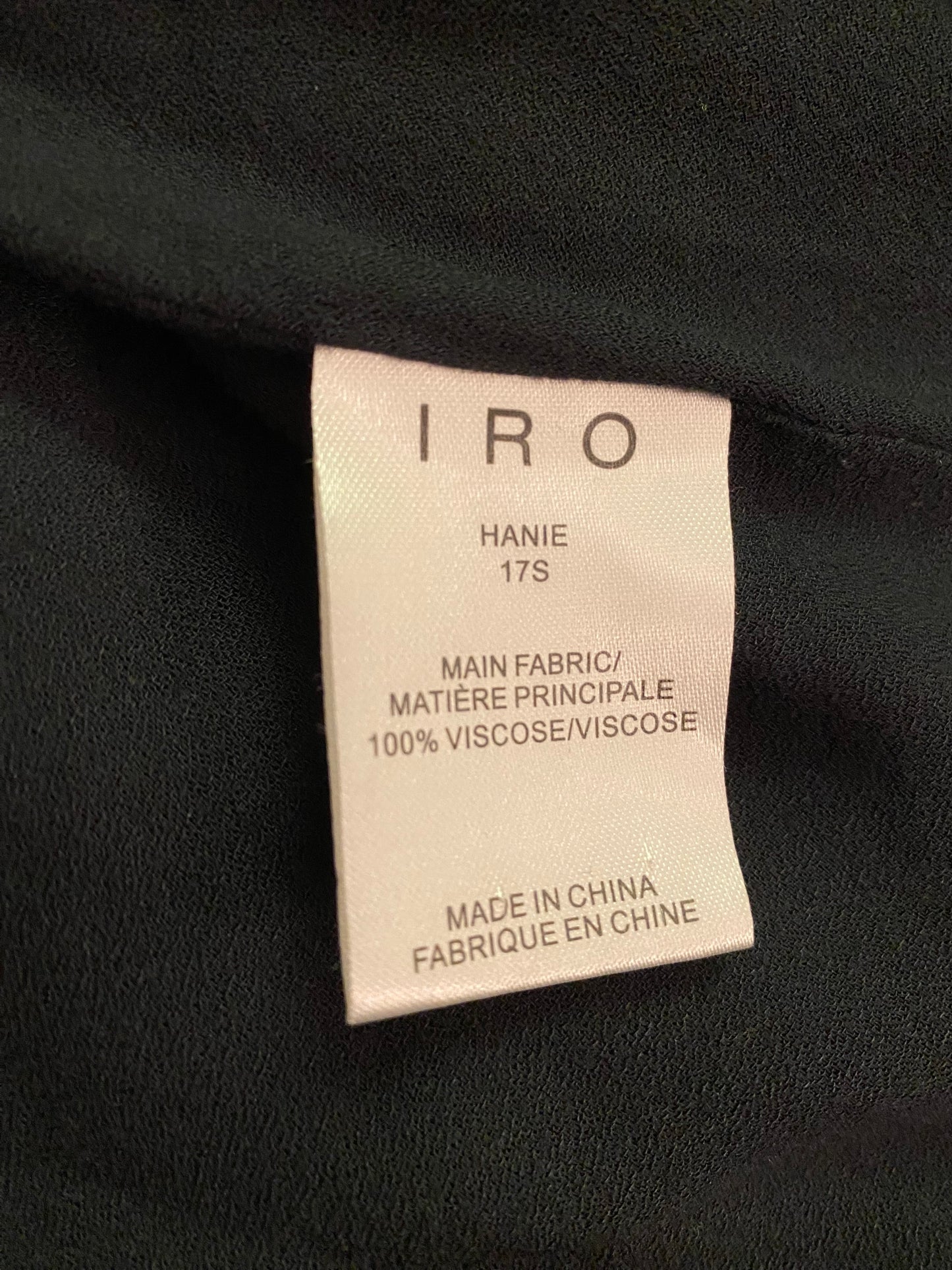 IRO Cold-Shoulder Ruffled Mini Dress Size 34