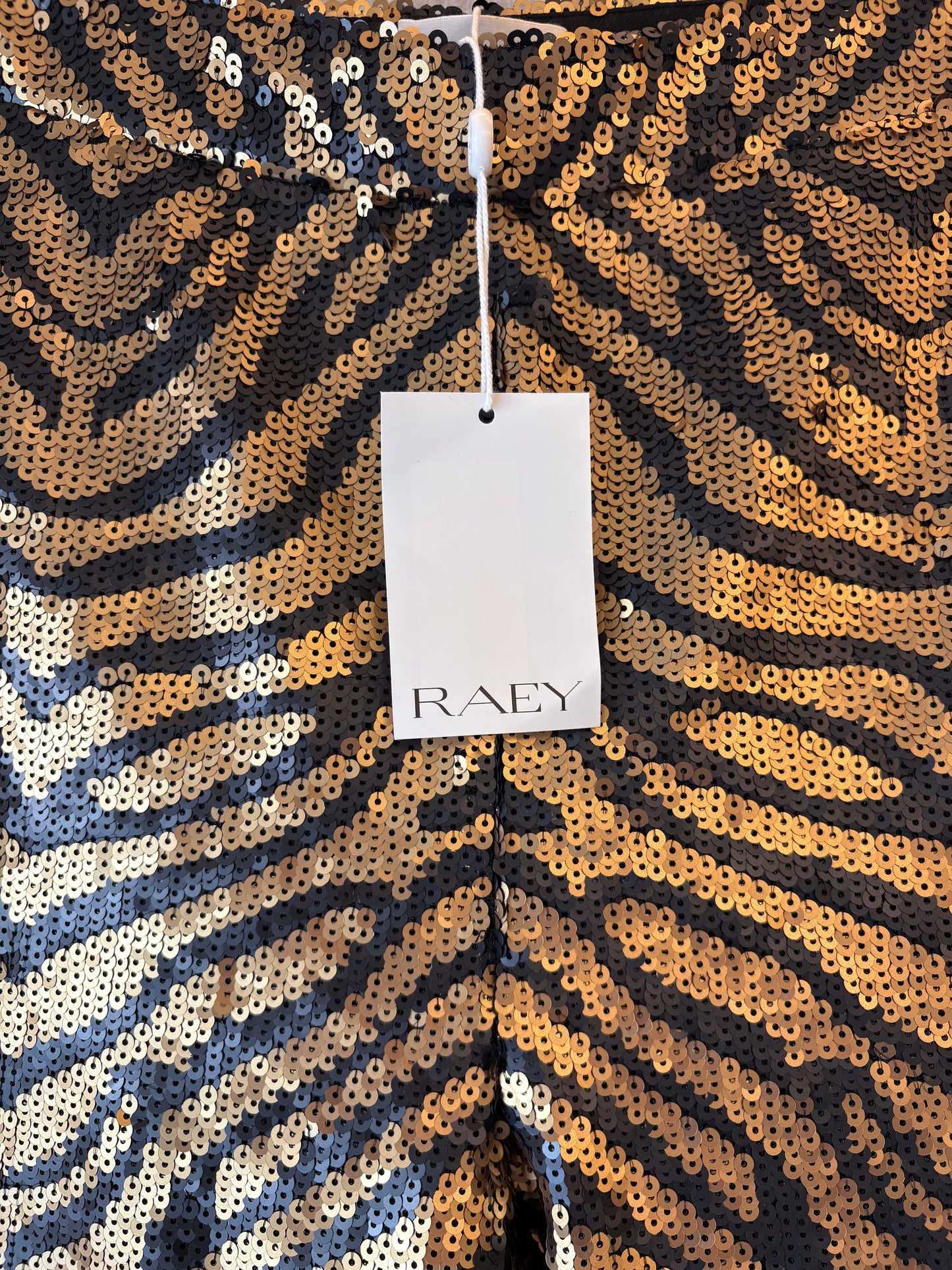 RAEY Tiger Sequin Bootcut Trousers Size 8 / S