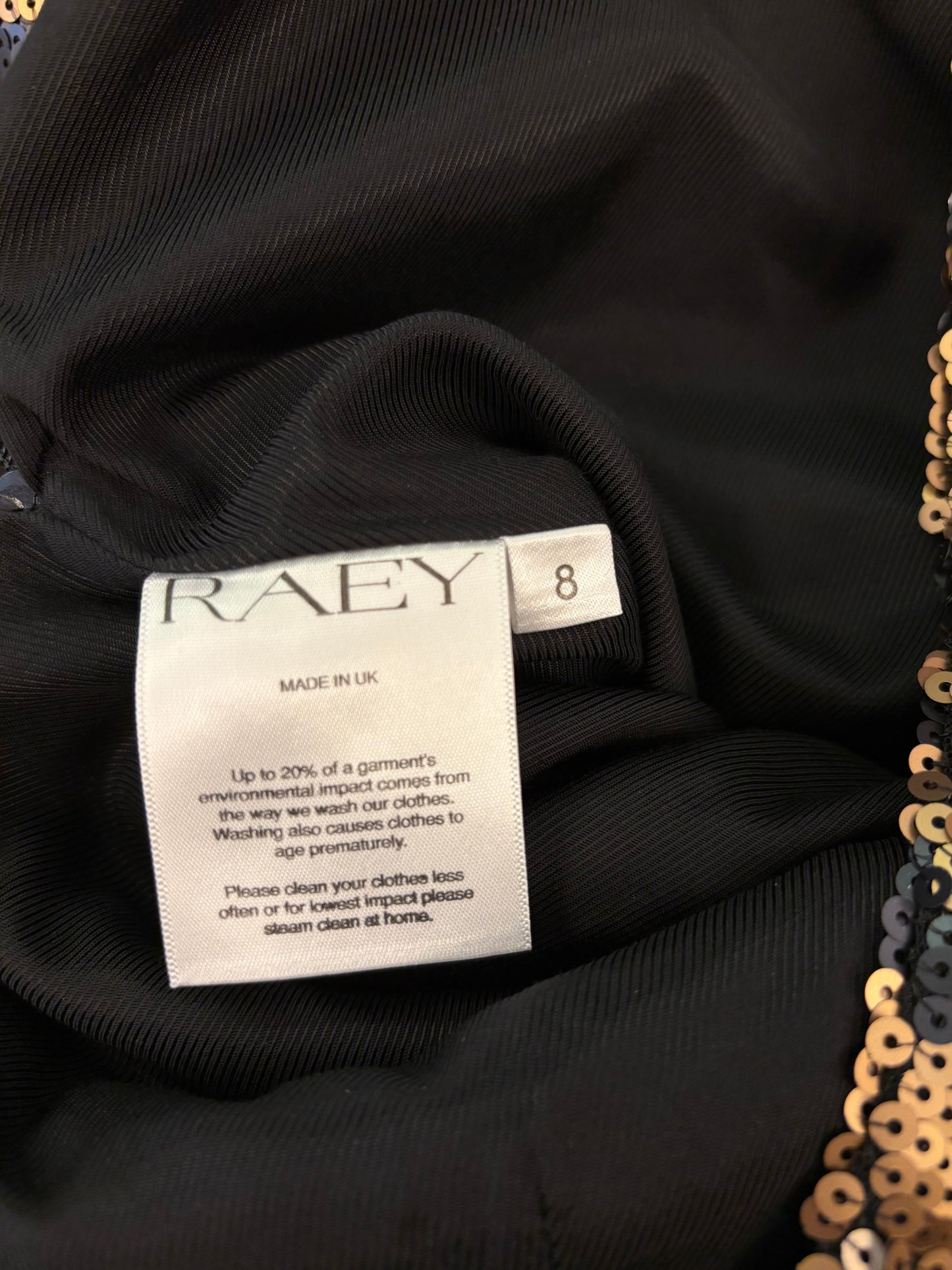 RAEY Tiger Sequin Bootcut Trousers Size 8 / S