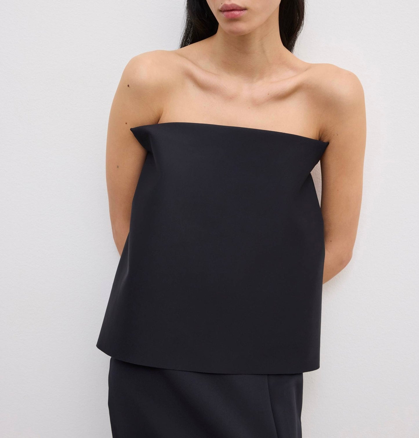 HOUSE OF DAGMAR Square Tube Top Black Size 36