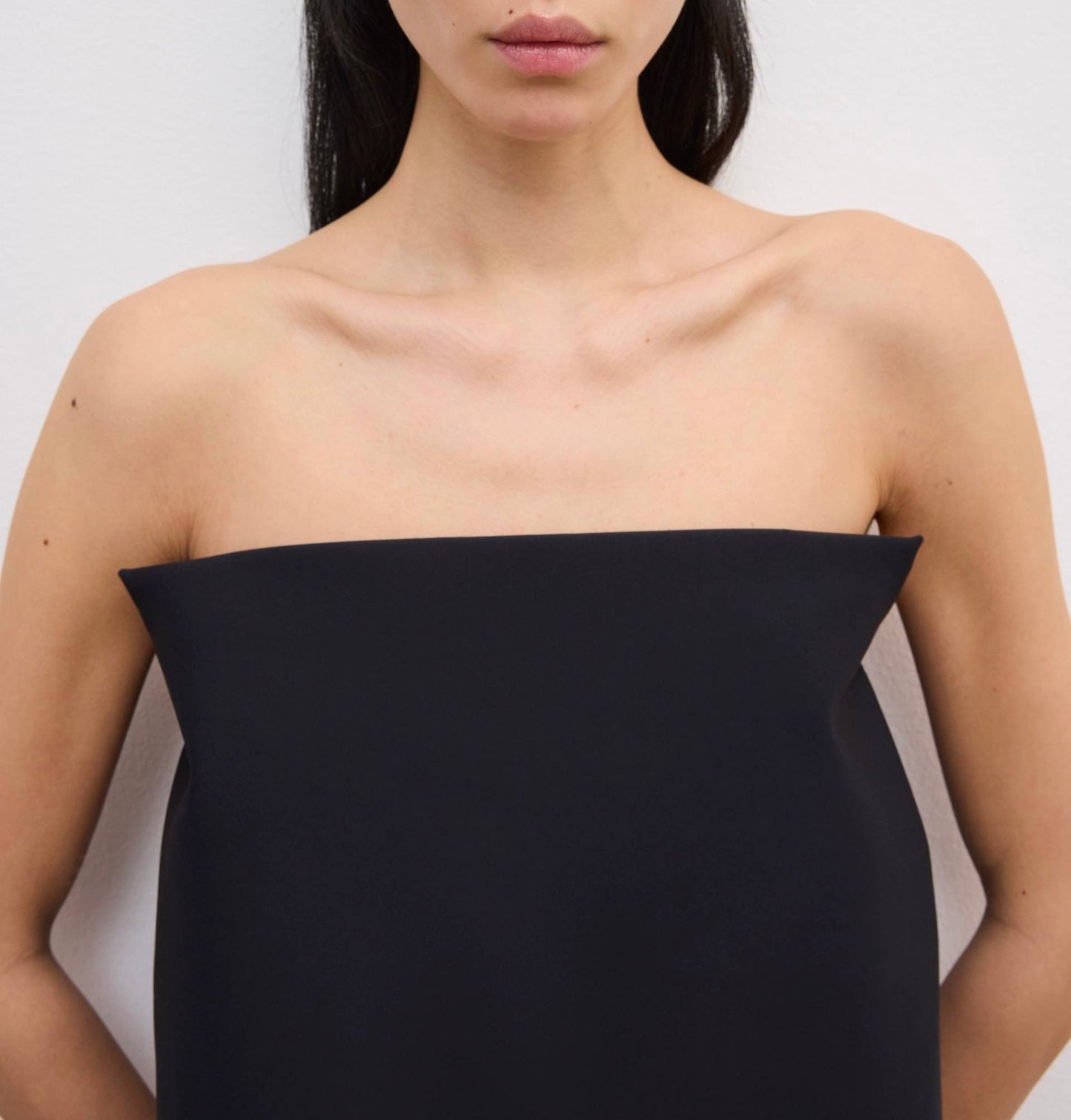 HOUSE OF DAGMAR Square Tube Top Black Size 36