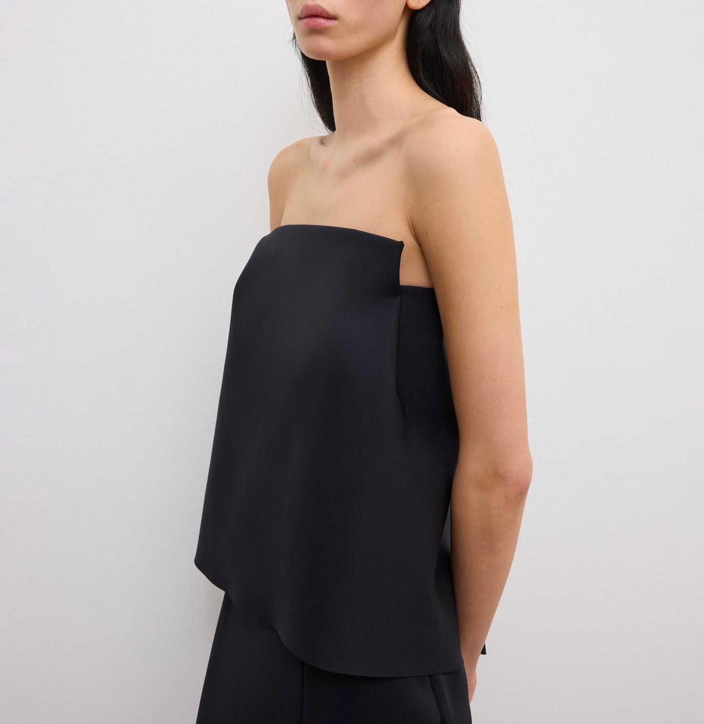 HOUSE OF DAGMAR Square Tube Top Black Size 36
