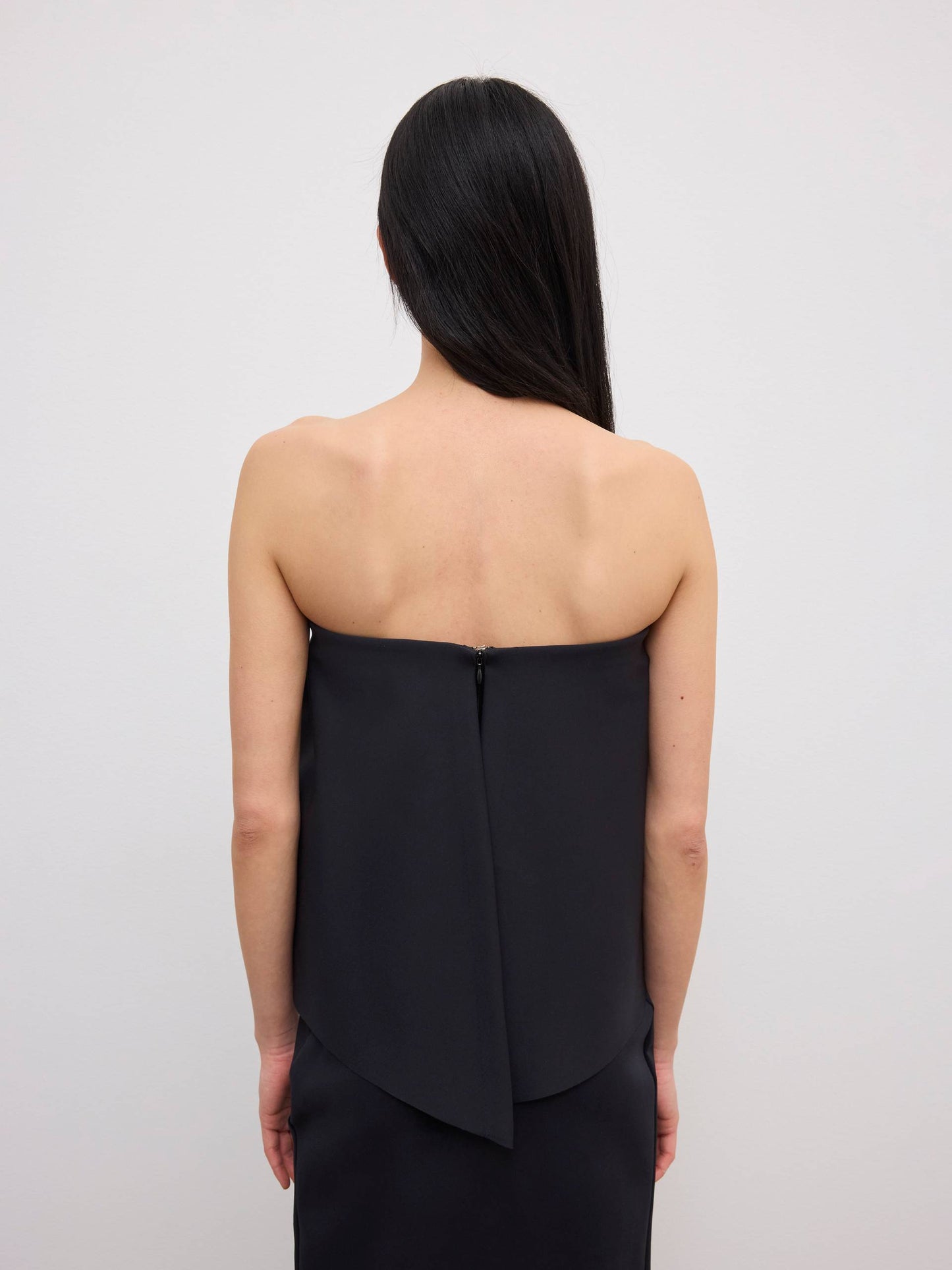 HOUSE OF DAGMAR Square Tube Top Black Size 36