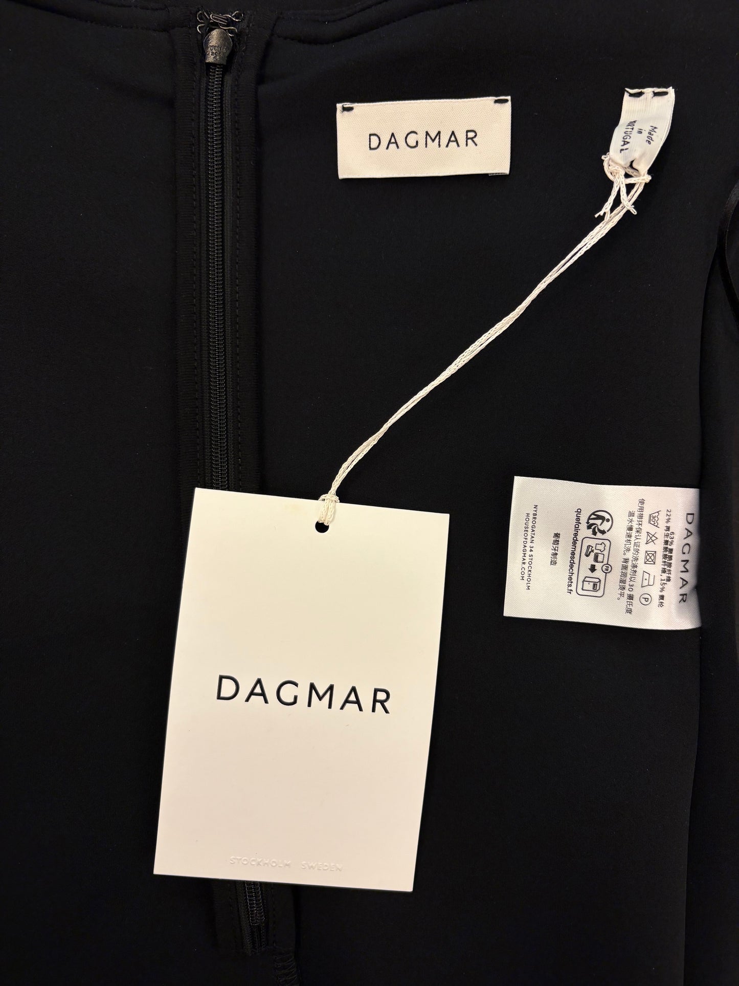 HOUSE OF DAGMAR Square Tube Top Black Size 36