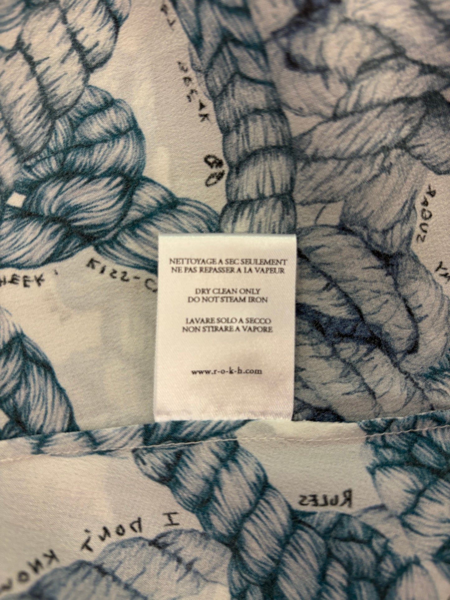ROKH Printed Silk Dress Size 36