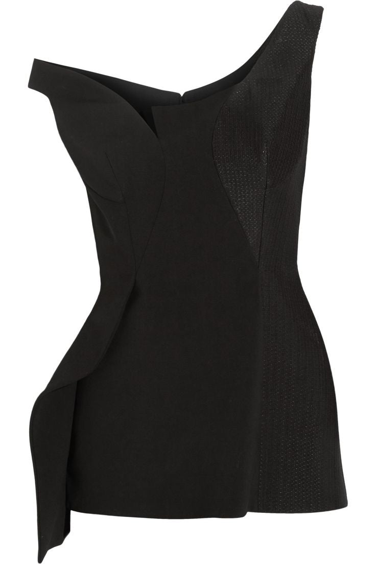 STELLA MCCARTNEY Dixie Asymmetric Wool Top Size It 40 Eu 36