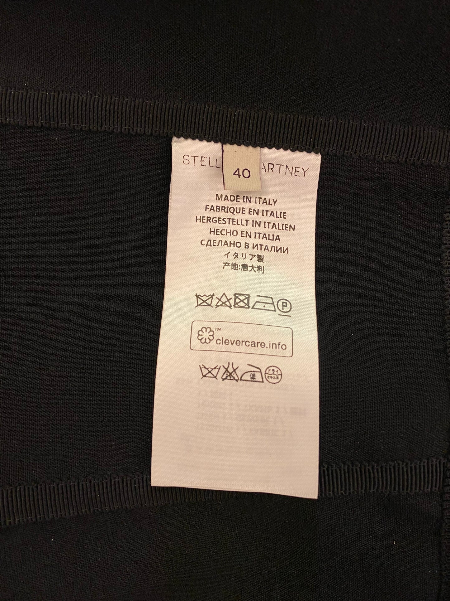 STELLA MCCARTNEY Dixie Asymmetric Wool Top Size It 40 Eu 36