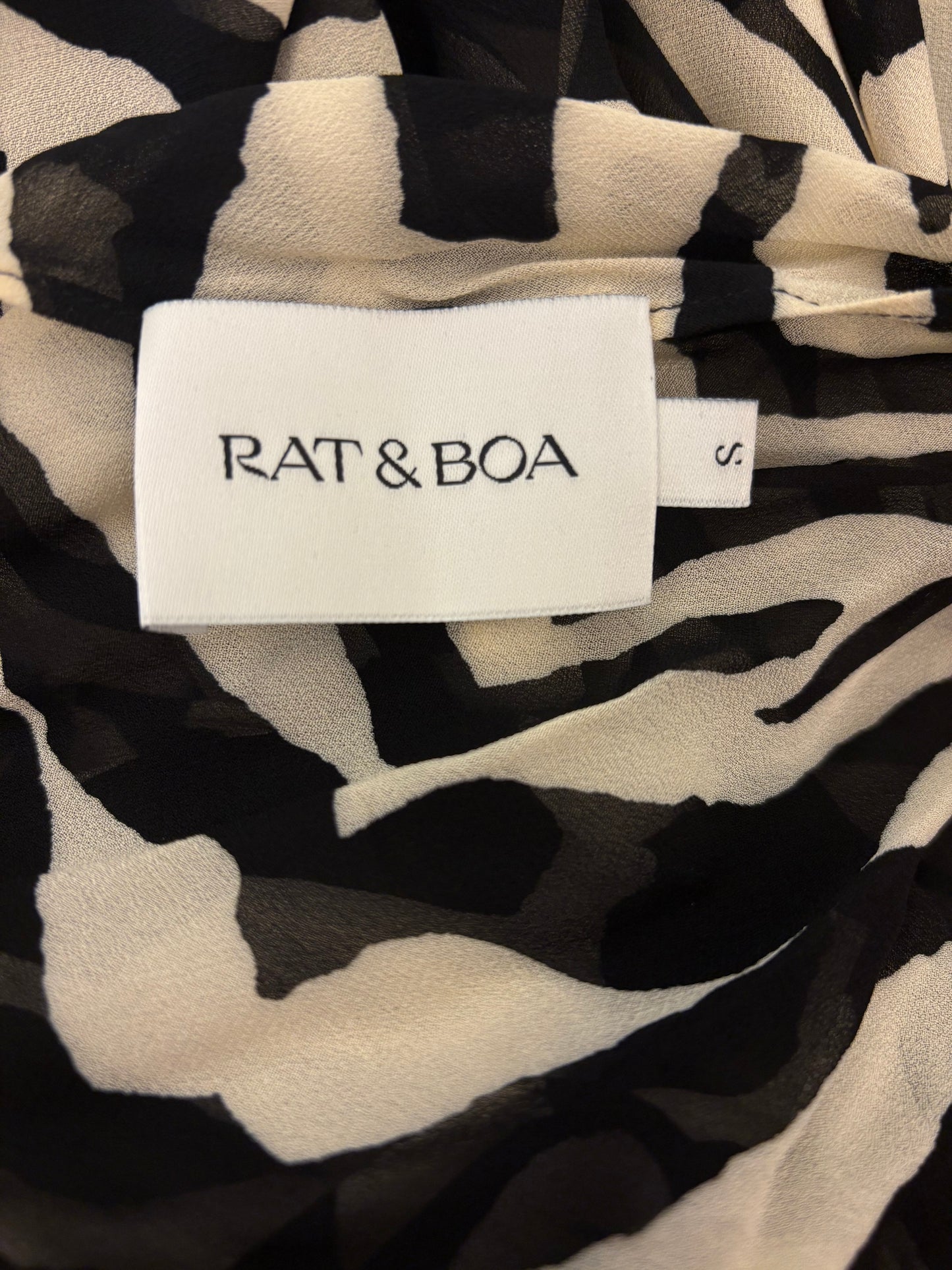 RAT & BOA Zinnia Maxi Dress - Zebra Print Size S