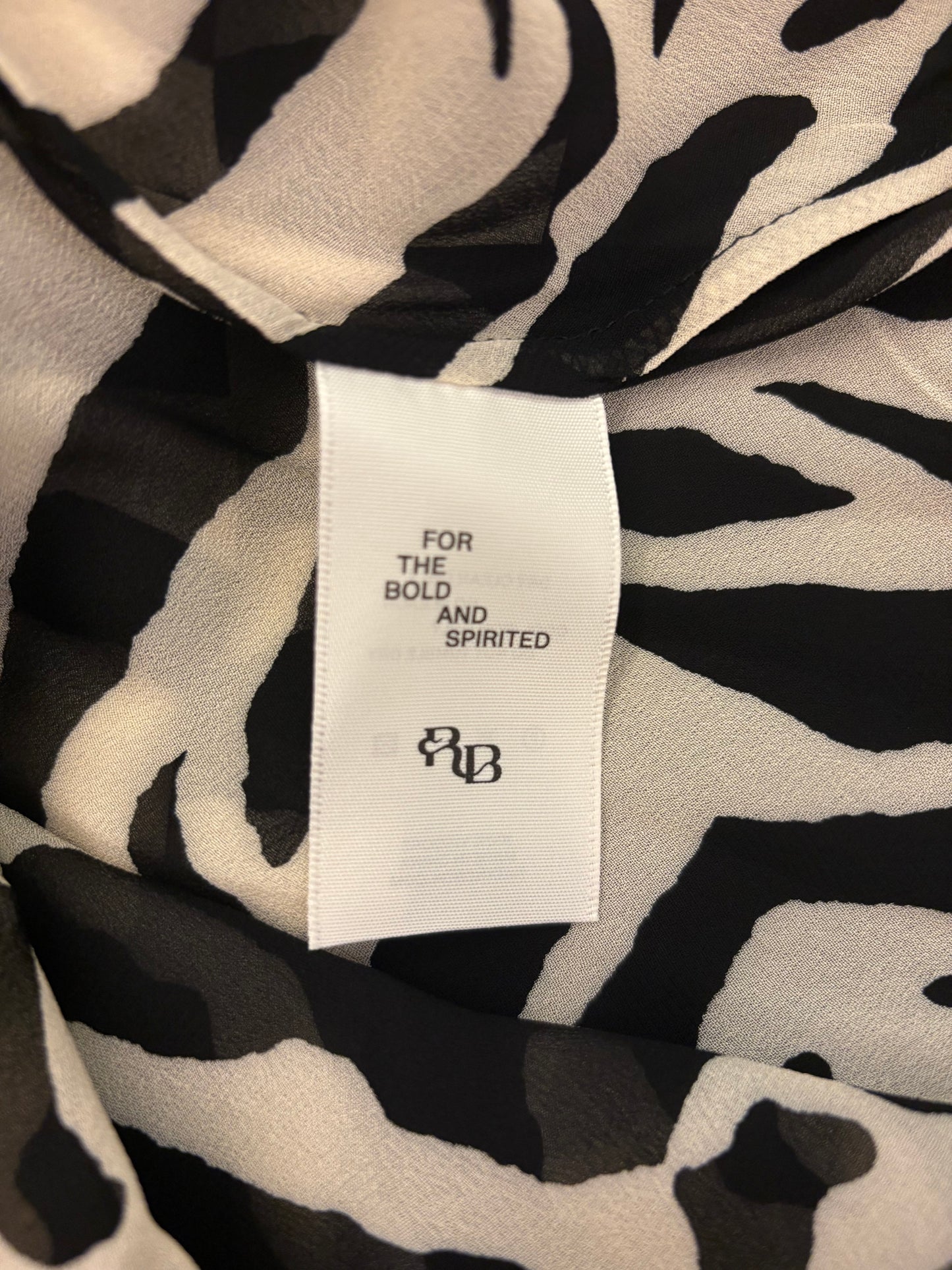 RAT & BOA Zinnia Maxi Dress - Zebra Print Size S