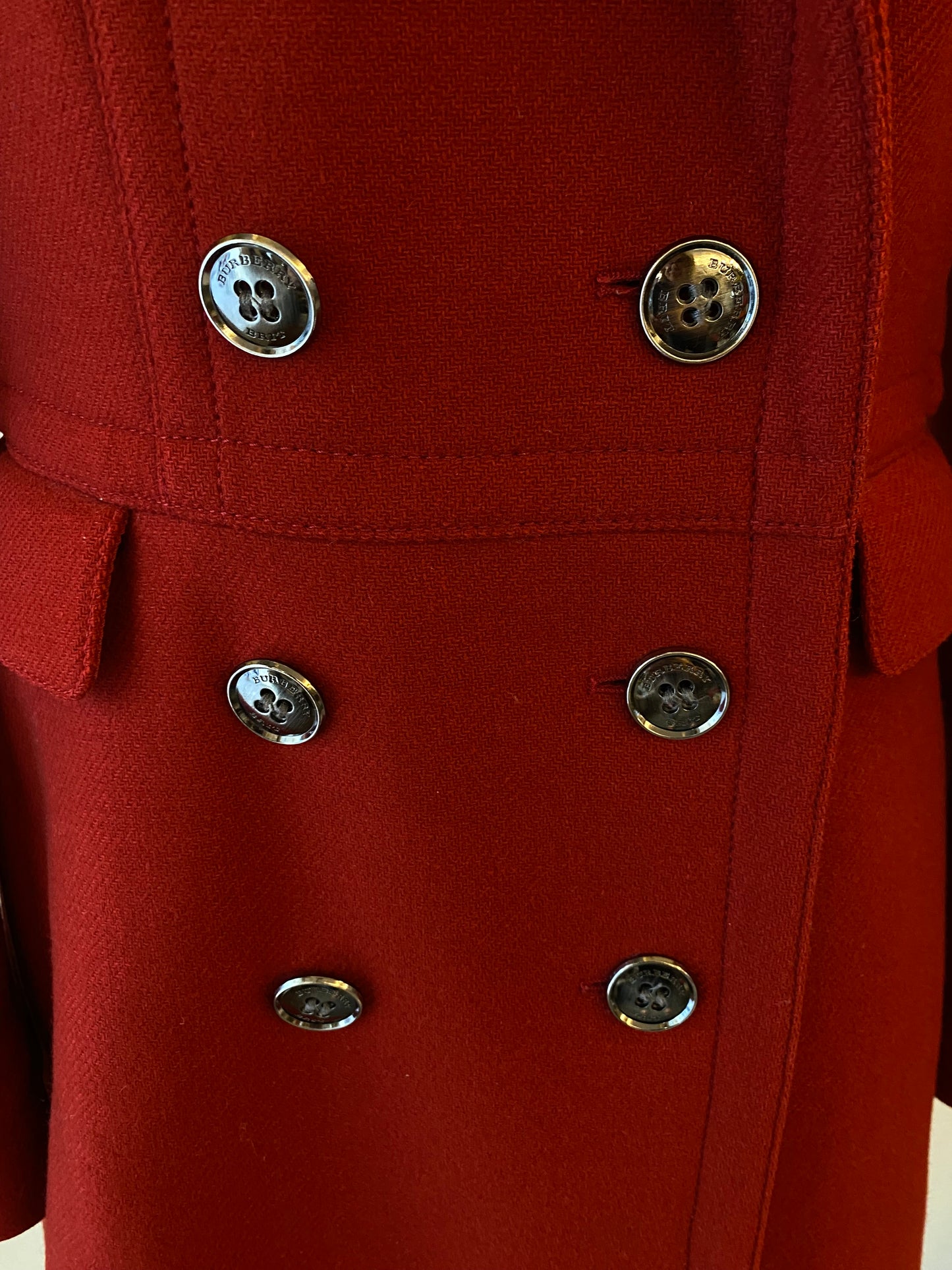 BURBERRY Wool Jacket Red Size 38