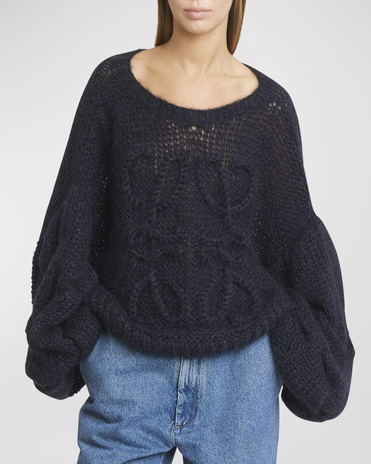 LOEWE Anagram Sweater in Mohair Size XS