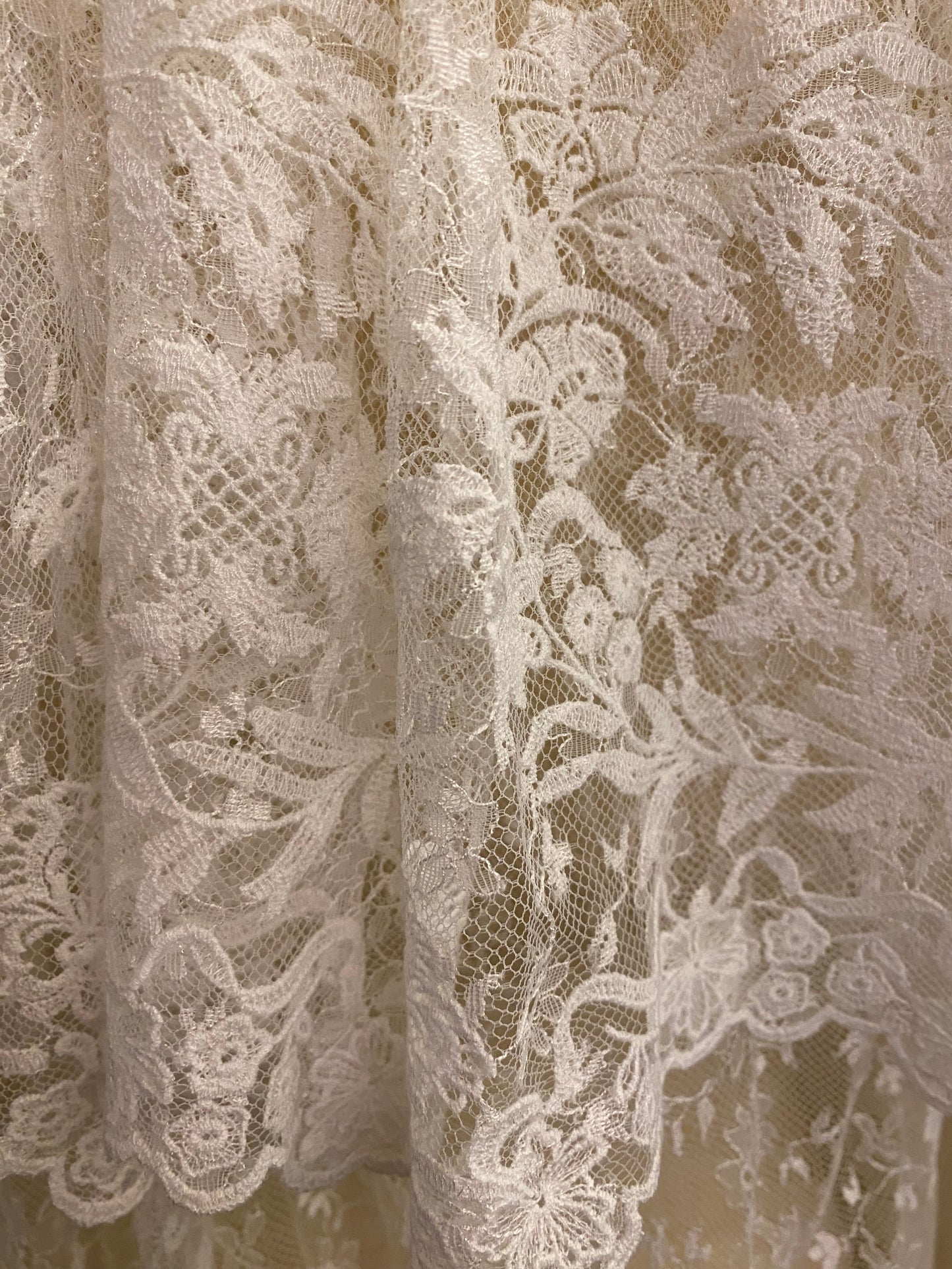 CHLOE Floral Lace Embroidered Blouse Size S