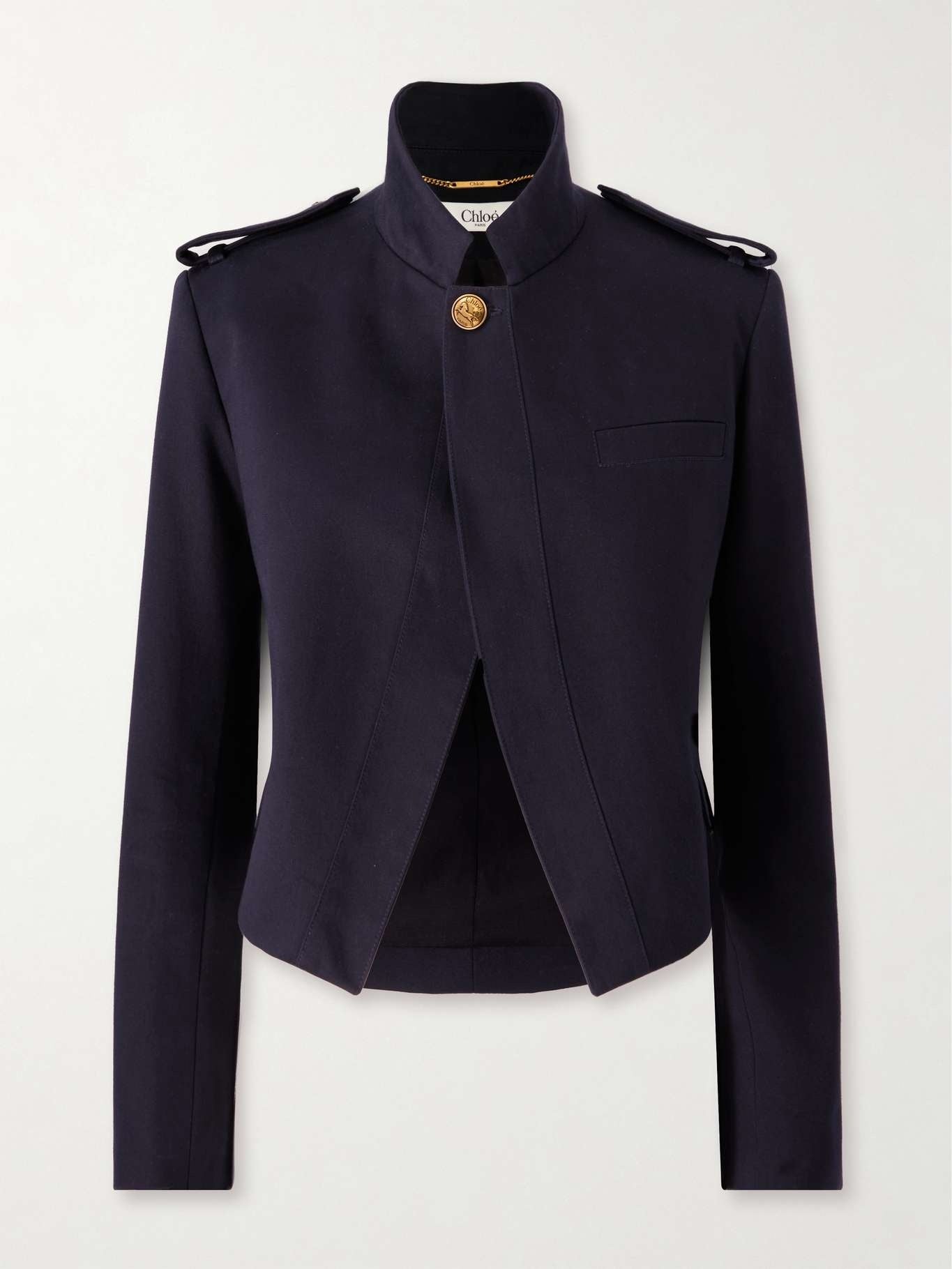 CHLOÉ Cotton Single Button Cropped Jacket Size 36