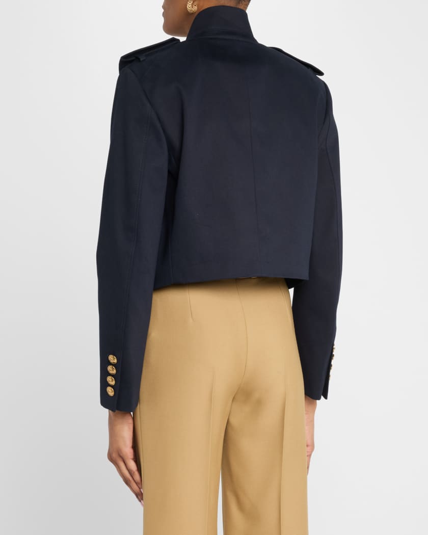 CHLOÉ Cotton Single Button Cropped Jacket Size 36