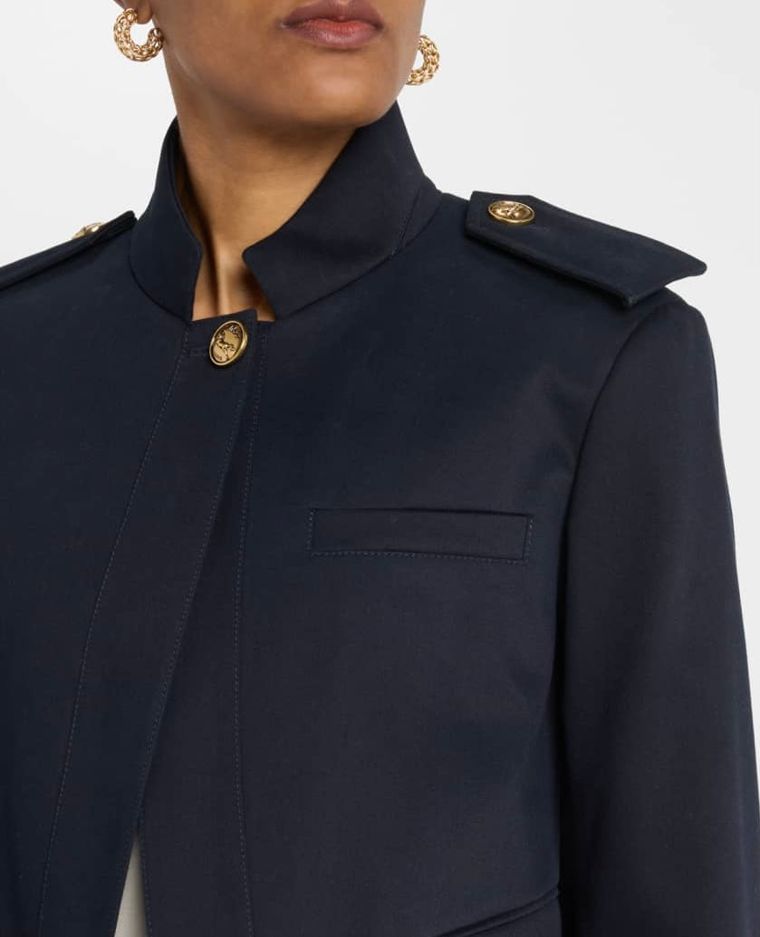 CHLOÉ Cotton Single Button Cropped Jacket Size 36