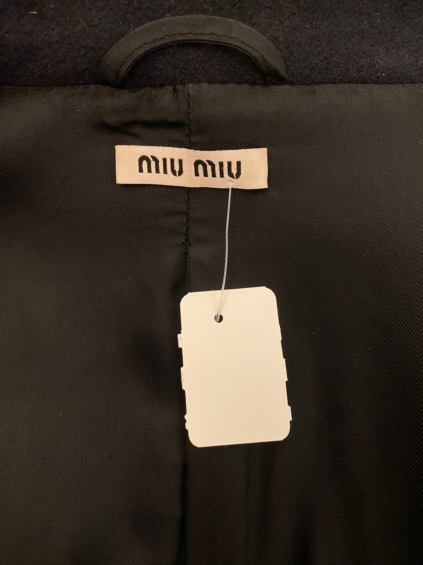 MIU MIU Wool Dark Blue Jacket Size It 44