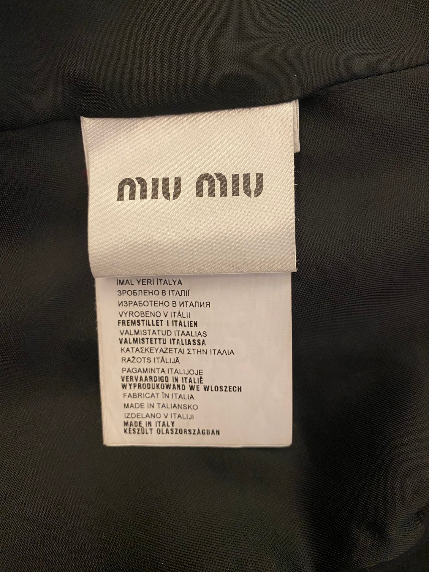 MIU MIU Wool Dark Blue Jacket Size It 44