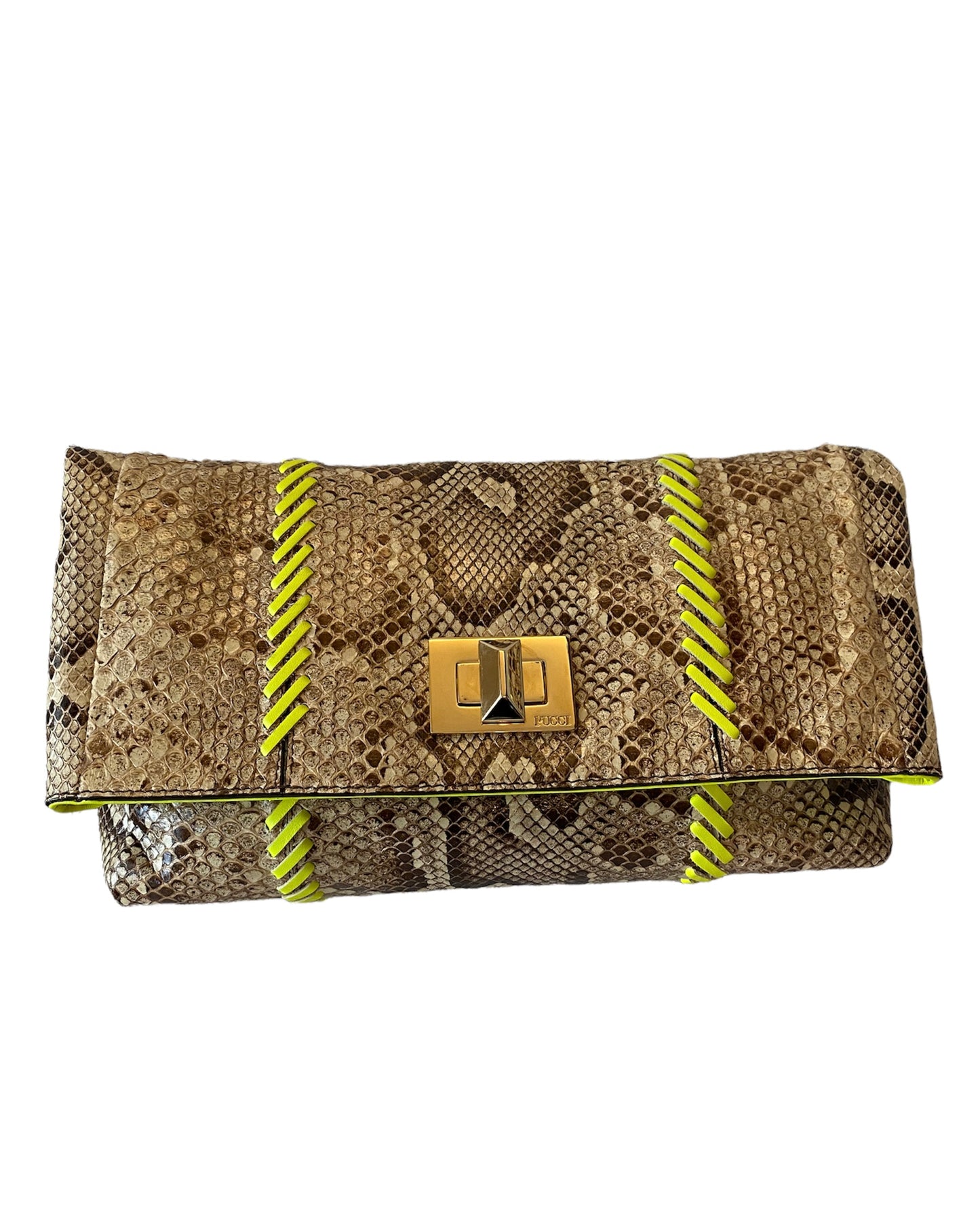 EMILIO PUCCI Python Clutch Bag