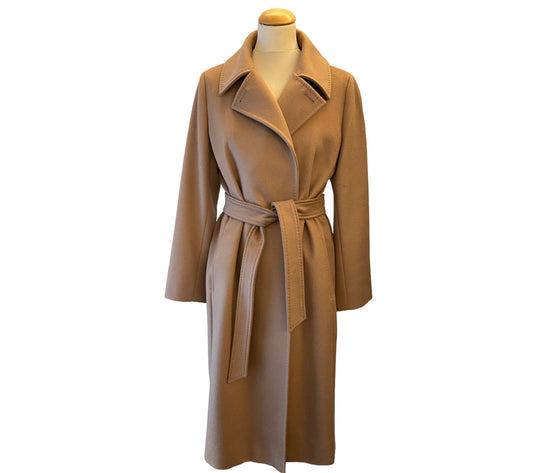 MAX MARA Wool Beige Coat Size 38
