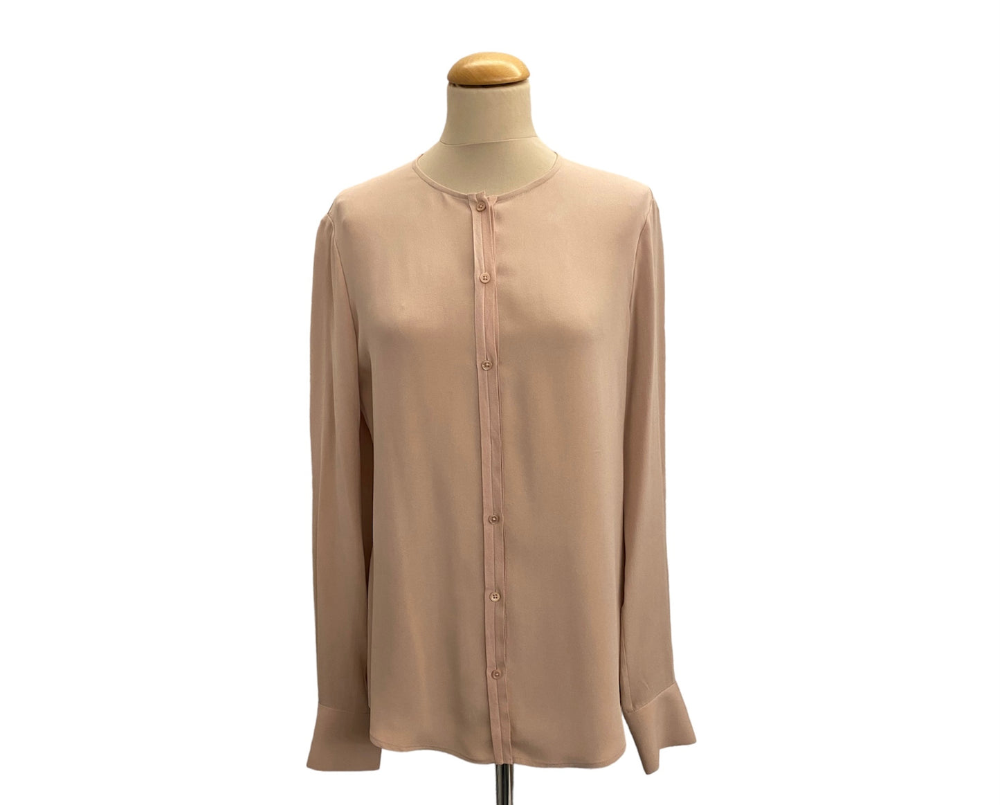 JOSEPH Long-Sleeve Silk Blouse Size 38