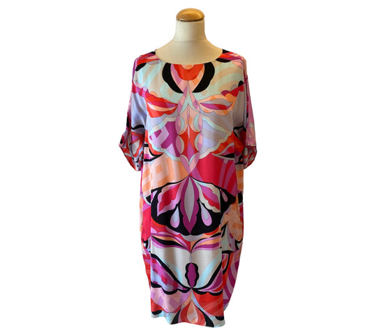 EMILIO PUCCI Multicolor Silk Dress Size 40