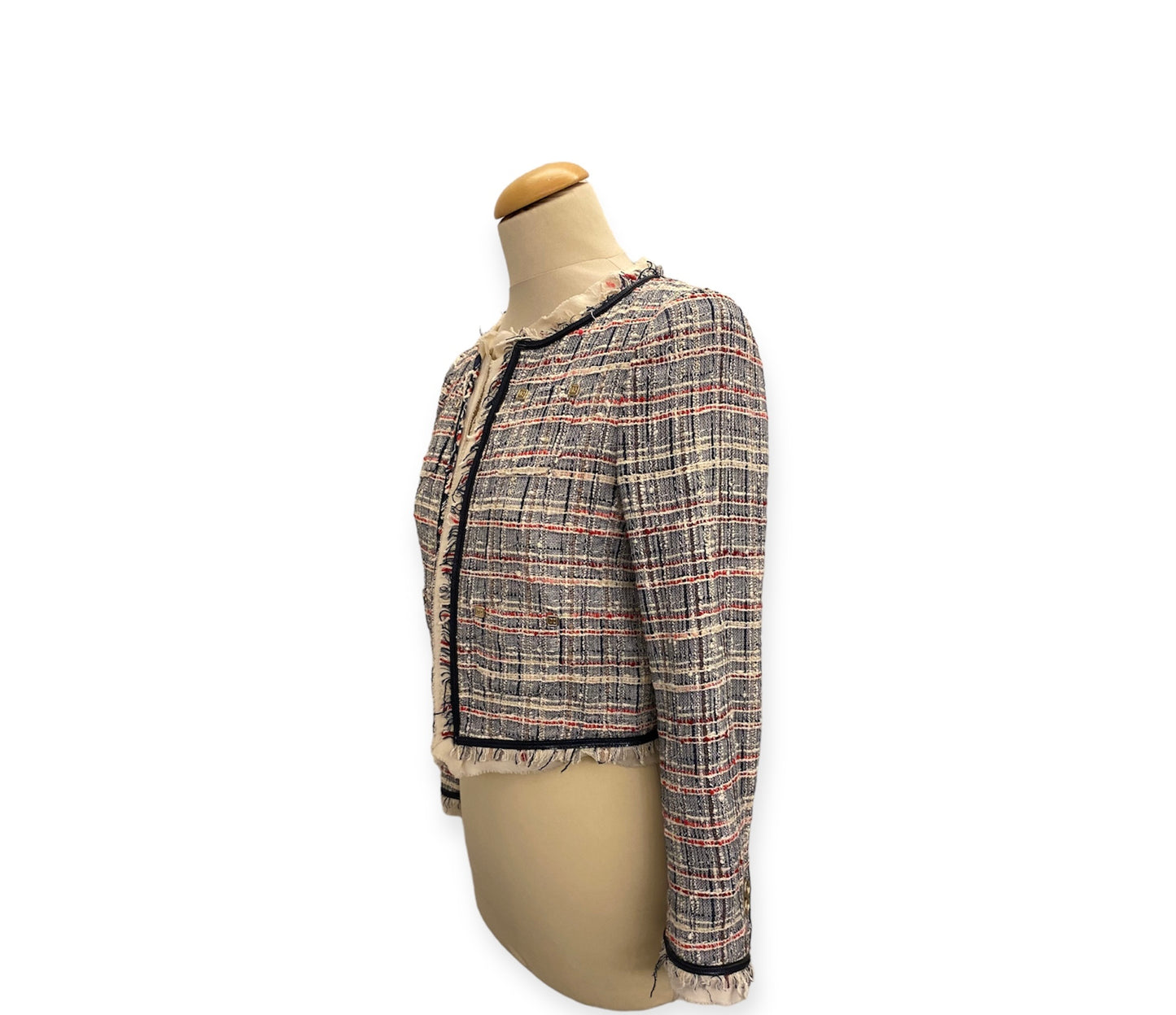 DSQUARED2 Cotton - blend Tweed Jacket Size It 42 Eu 36
