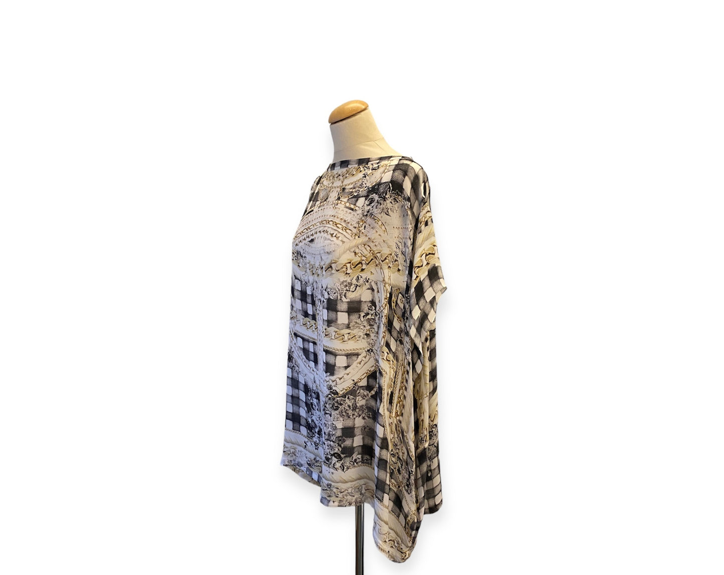 BALMAIN Silk Kimono Top Size 38