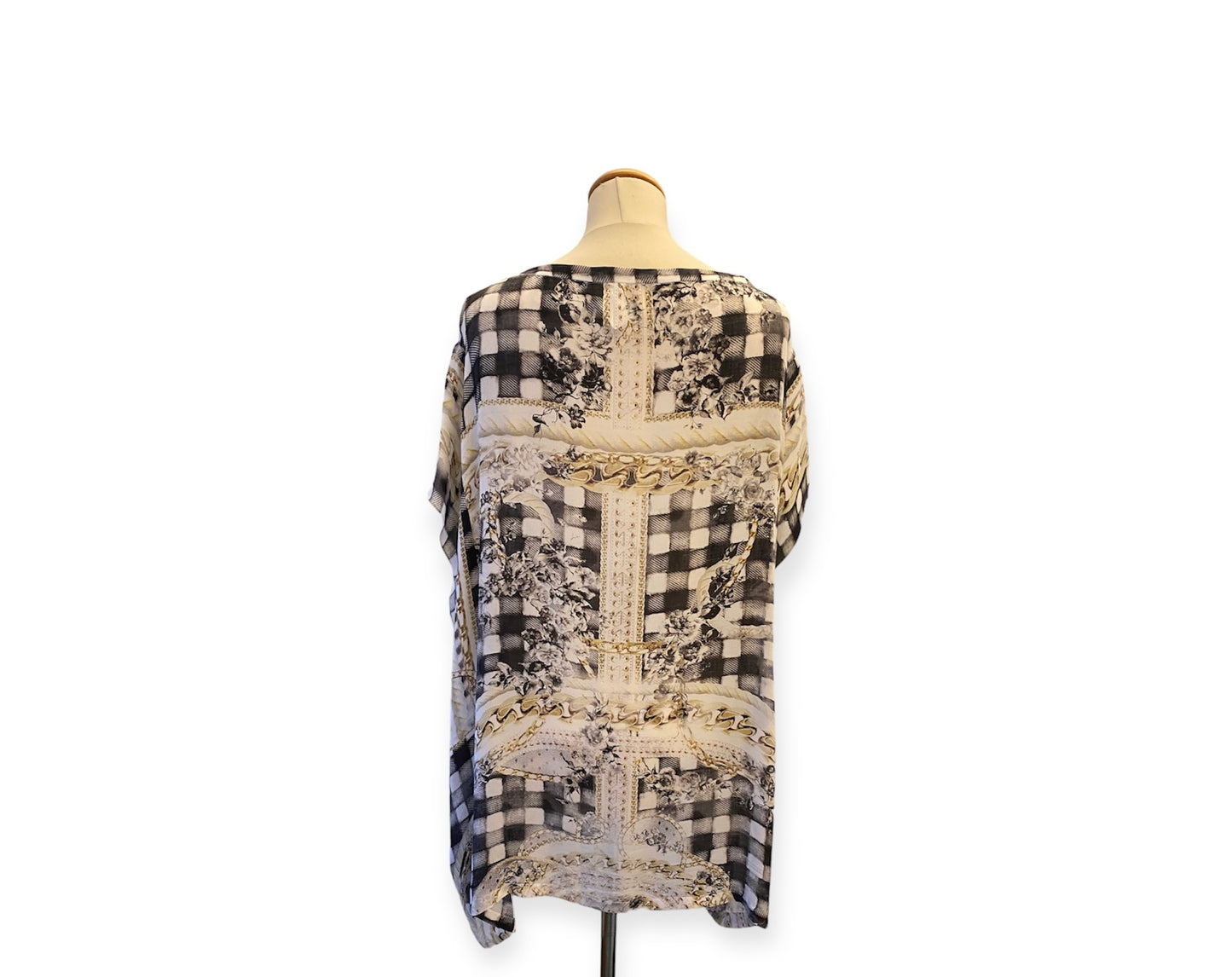 BALMAIN Silk Kimono Top Size 38