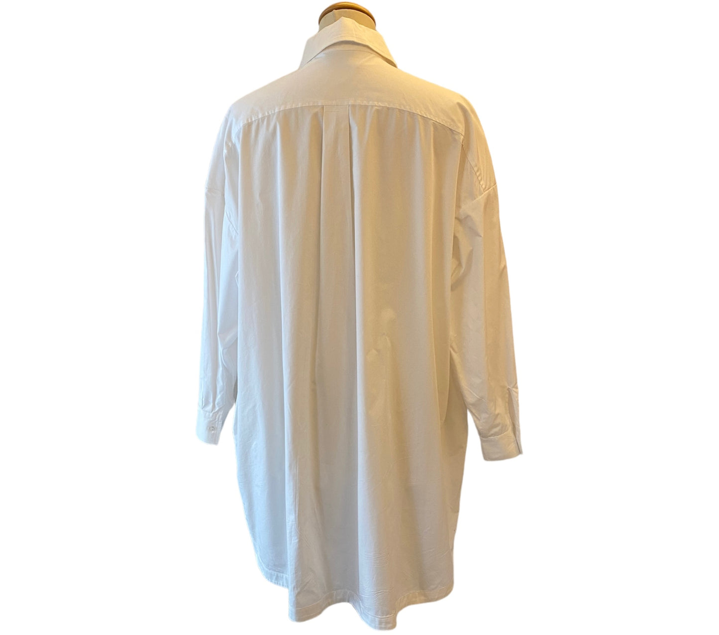 ANINE BING Aubrey Cotton Shirt Dress White Size XS
