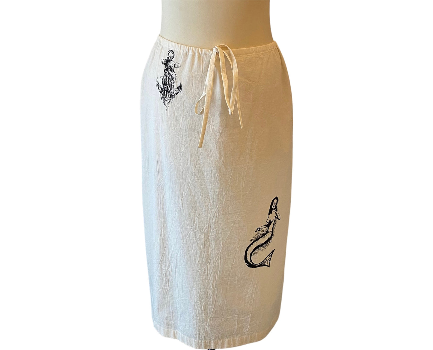 PRADA Symbols-Print Midi Skirt Size It 40 Eu 36