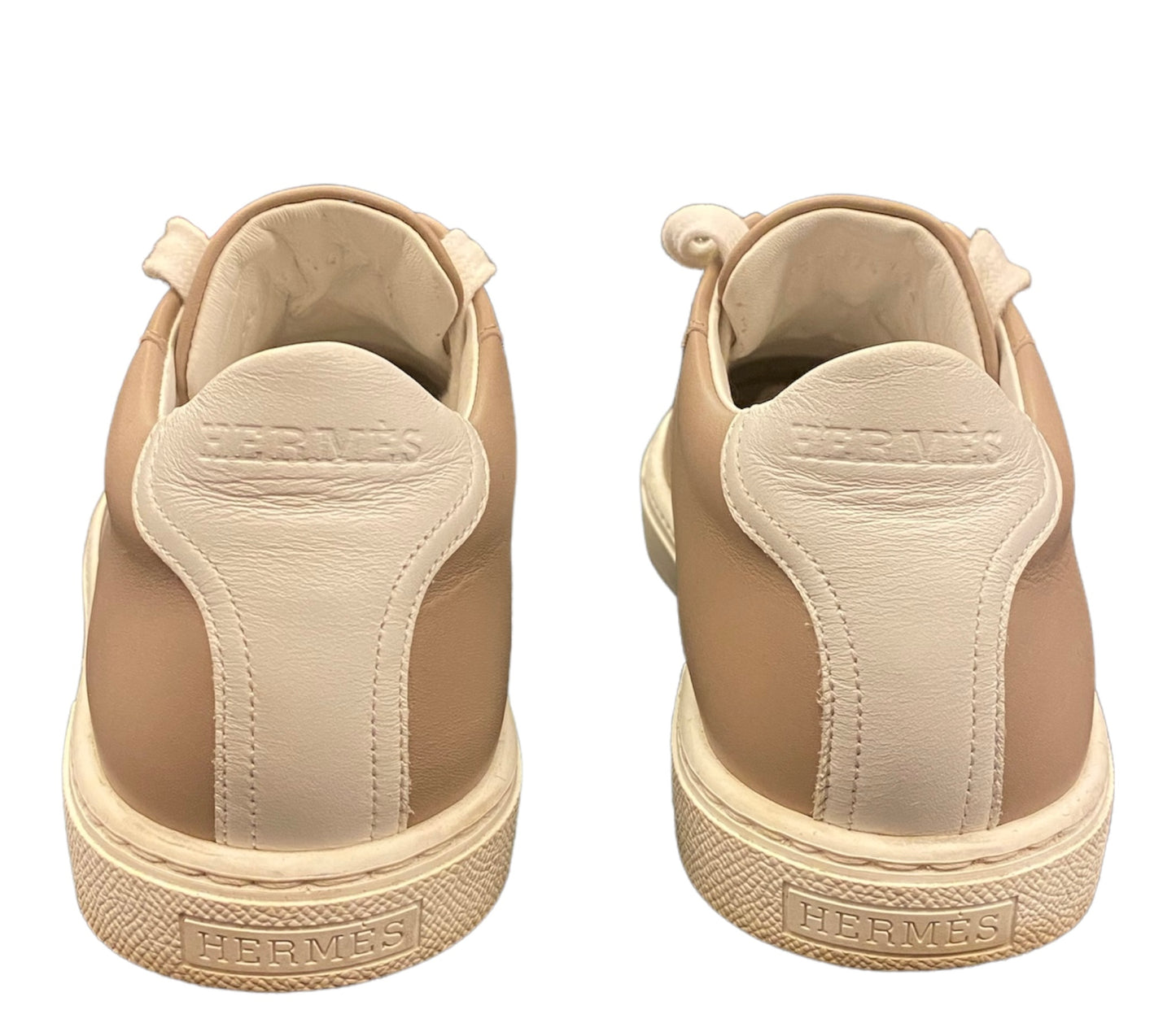 HERMÈS Advantage Sneakers Beige Rose Size 36,5