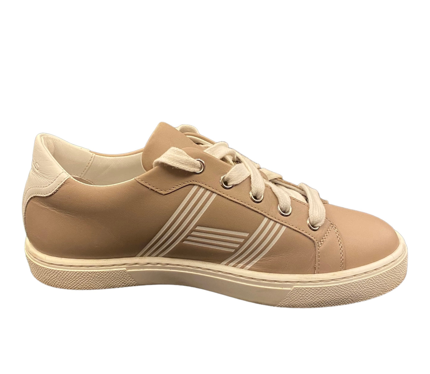 HERMÈS Advantage Sneakers Beige Rose Size 36,5