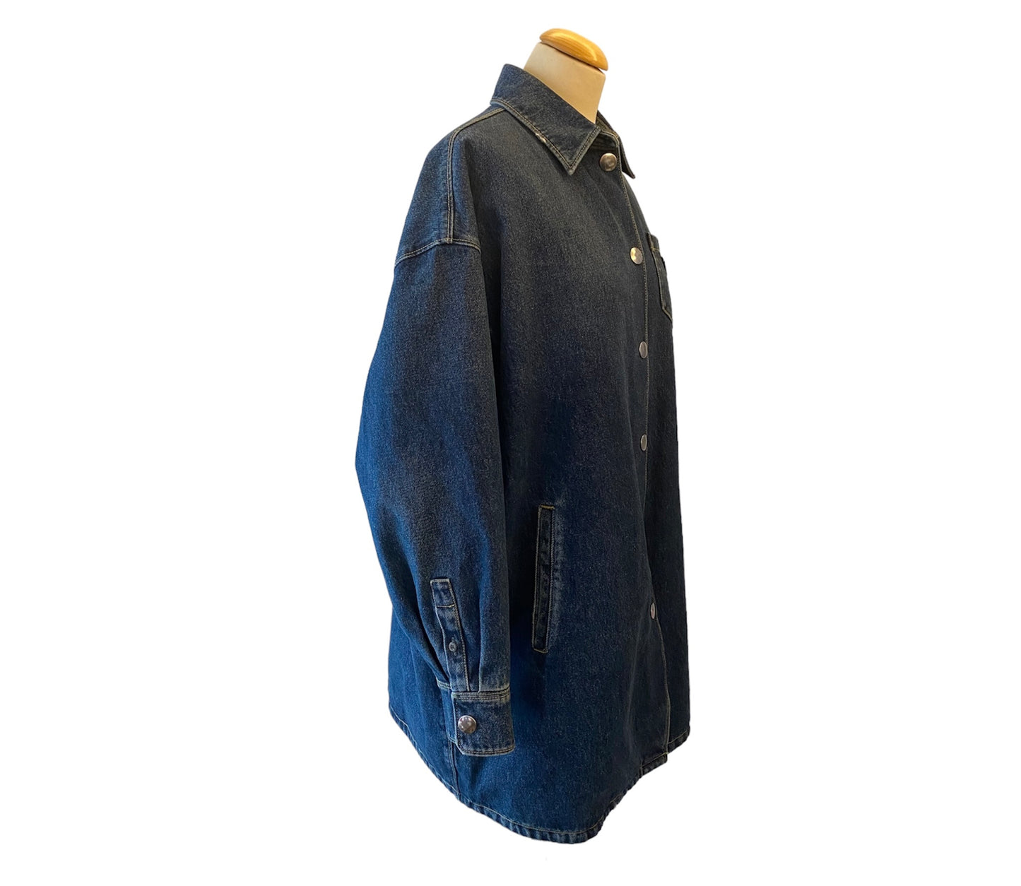 PRADA Padded Denim Jacket Blue Size It 40 Eu 36