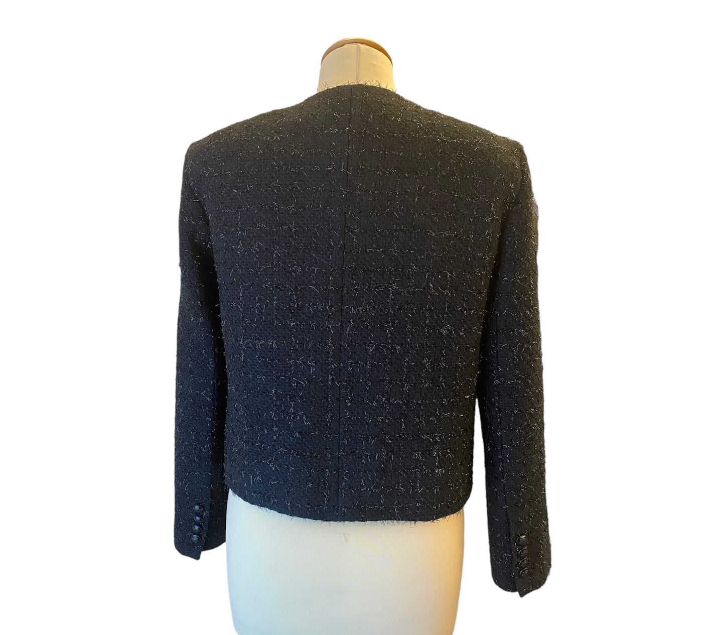 NILI LOTAN Paige Metallic Tweed Jacket Size 4/ S