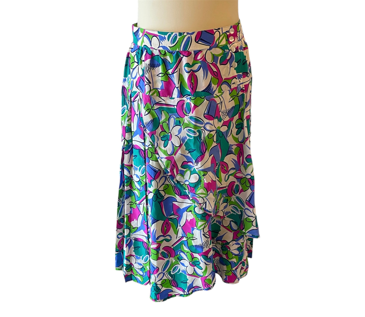 ESCADA Silk Wrap Skirt Size 42