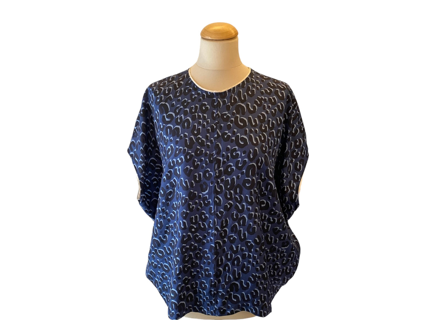 LOUIS VUITTON Leopard Print Blouse Size Fr 42 Eu 40