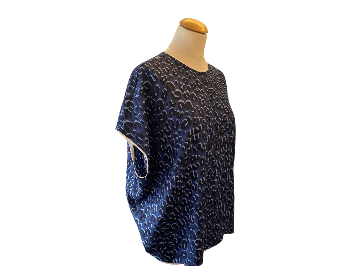 LOUIS VUITTON Leopard Print Blouse Size Fr 42 Eu 40