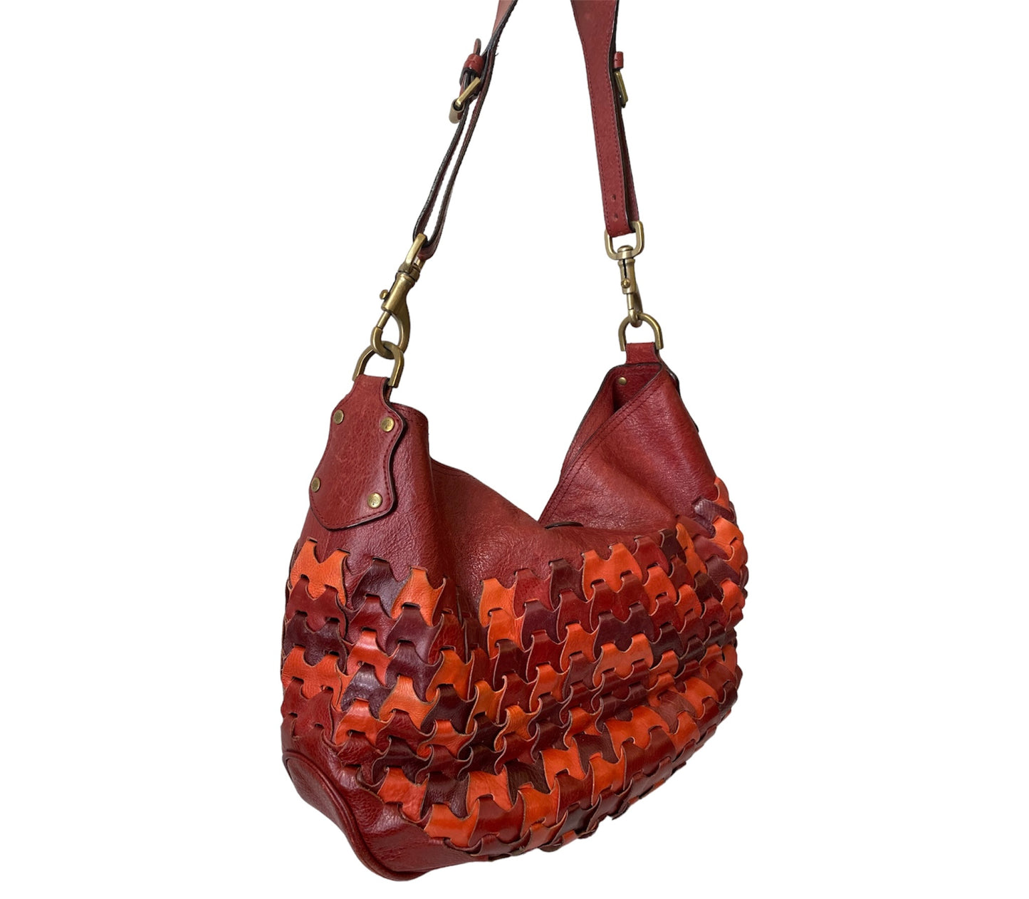 MULBERRY Jemma Rio Hobo Vintage Red Bag