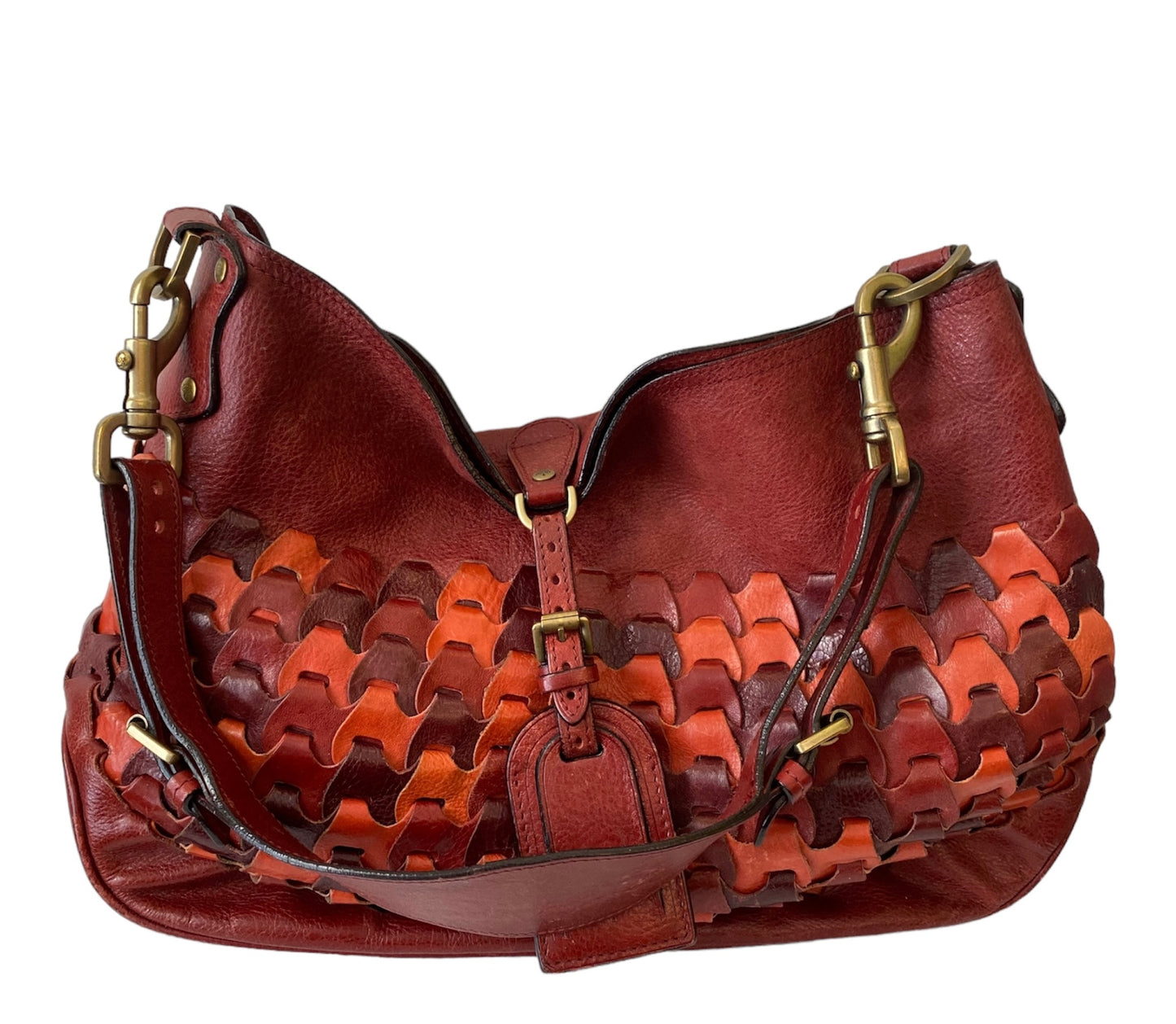 MULBERRY Jemma Rio Hobo Vintage Red Bag