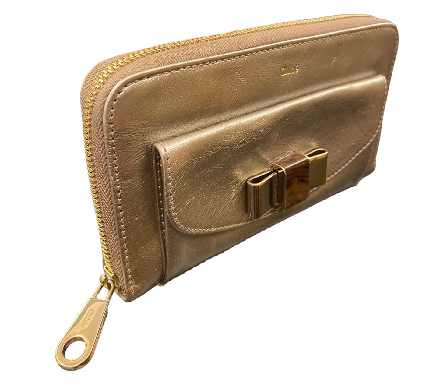 CHLOÉ Leather Long Wallet