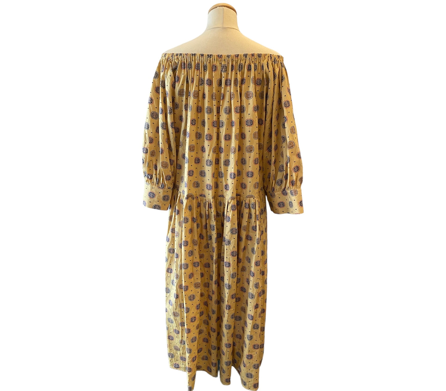 TOTÊME Cimano Yellow Cotton Dress Size XS