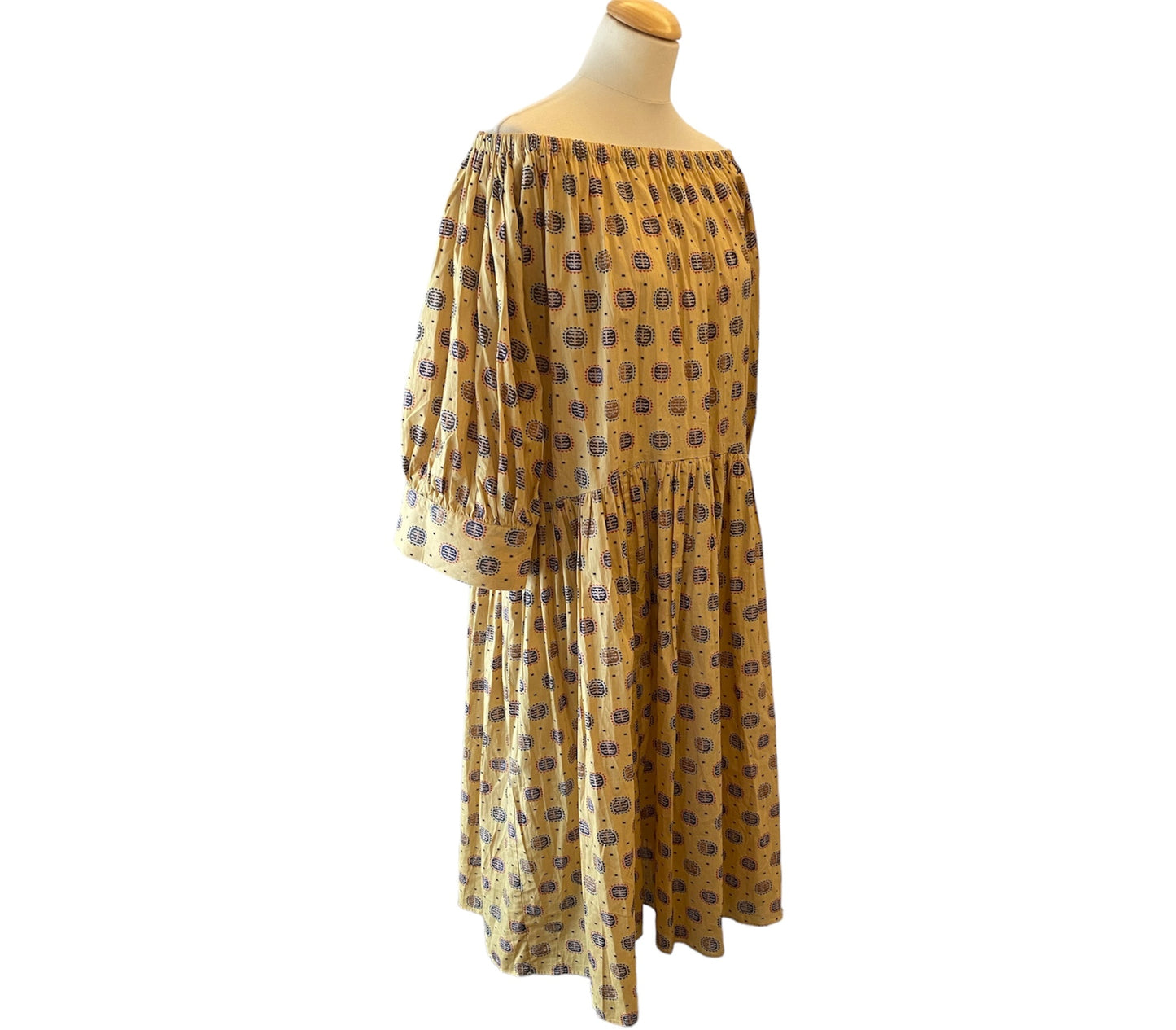 TOTÊME Cimano Yellow Cotton Dress Size XS