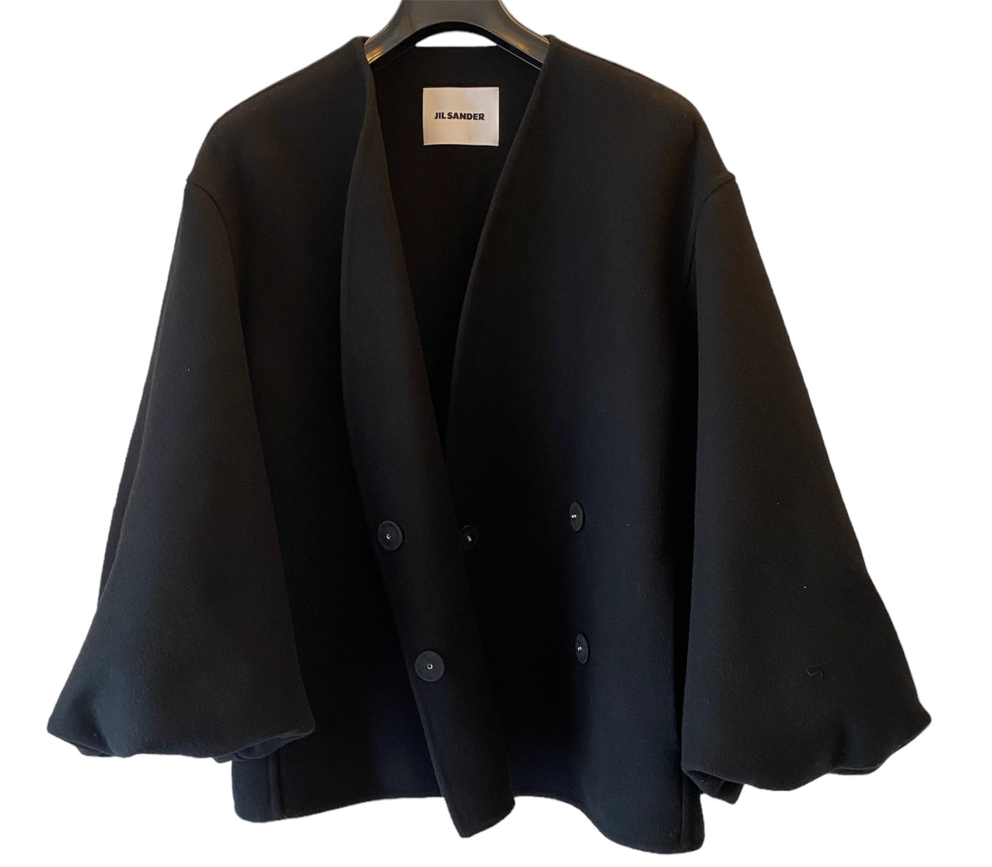 JIL SANDER Balloon-Sleeve Wool Jacket Size 38