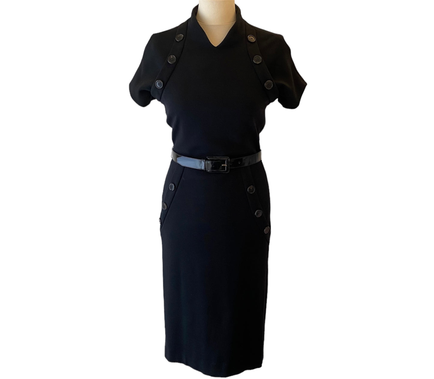 CHRISTIAN DIOR Couture Black Dress Size 34/36