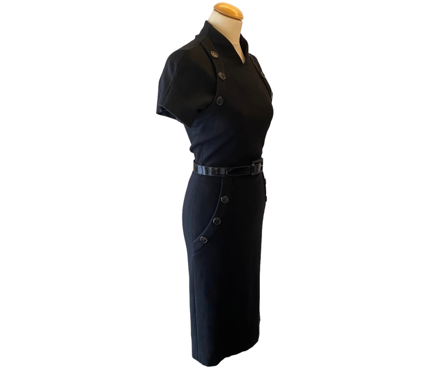 CHRISTIAN DIOR Couture Black Dress Size 34/36