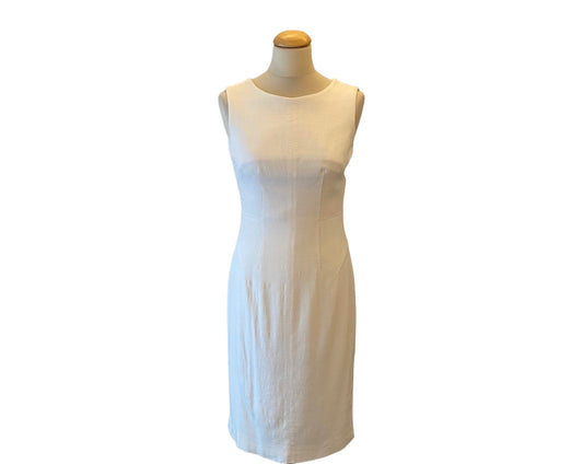 DOLCE & GABBANA Sleeveless White Dress Size It 40 Eu 36