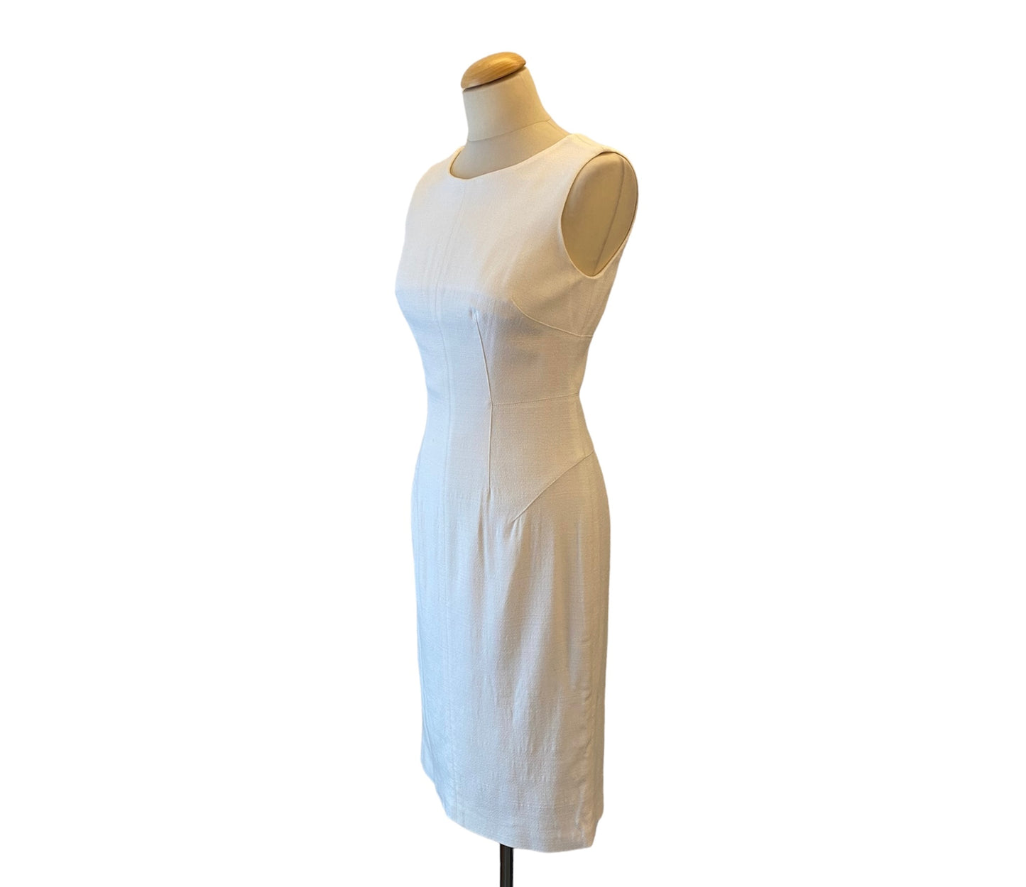 DOLCE & GABBANA Sleeveless White Dress Size It 40 Eu 36