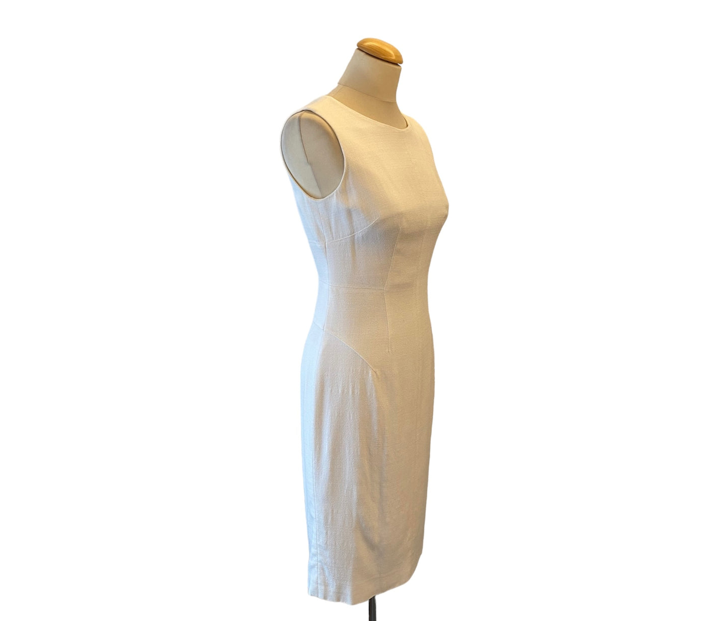 DOLCE & GABBANA Sleeveless White Dress Size It 40 Eu 36