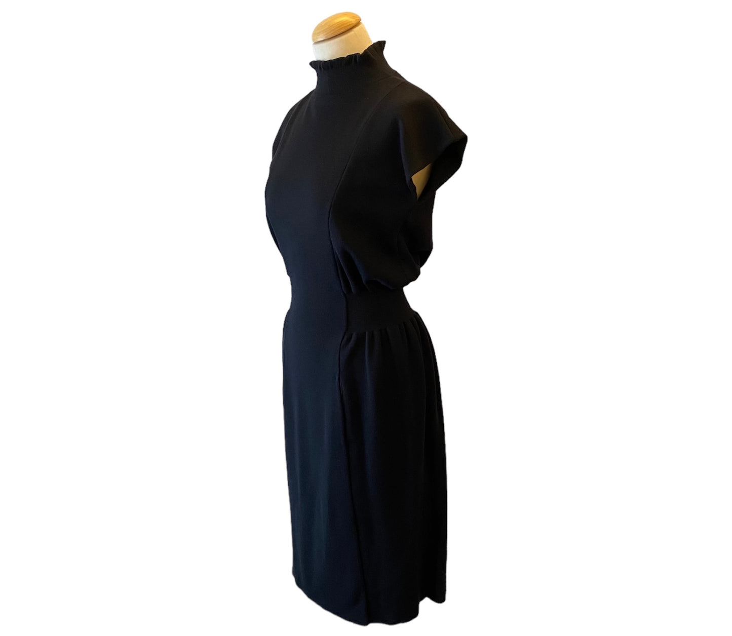 YVES SAINT LAURENT Wool Black Dress Size 36/38